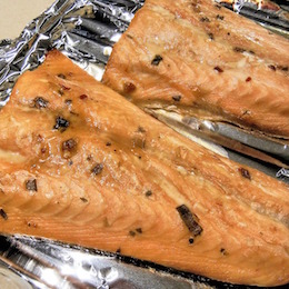 Recipe for Baked Salmon Honey Mustard Roast Salmon